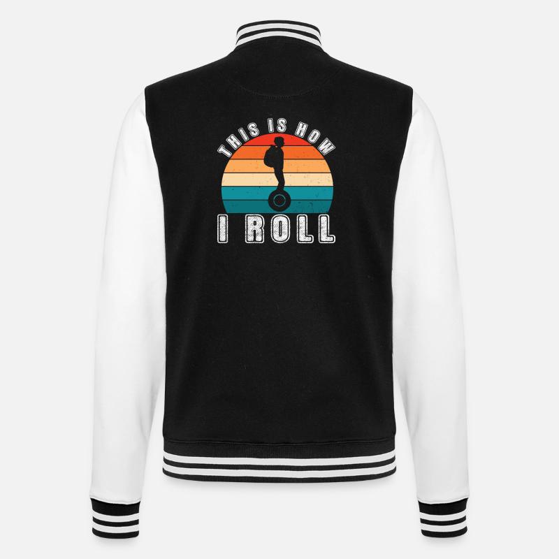 EUC Monoroue - Veste Teddy - noir/blanc