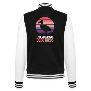 Dodo Dire Dodo Oiseau Fille Drôle Dodo Cadeau - Veste Teddy - noir/blanc - Dos - Marisol (170cm)