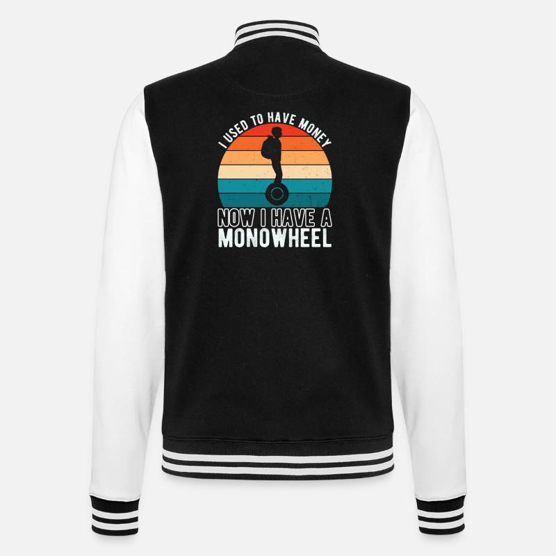 EUC Monowheel - College-Sweatjacke - Schwarz/Weiß