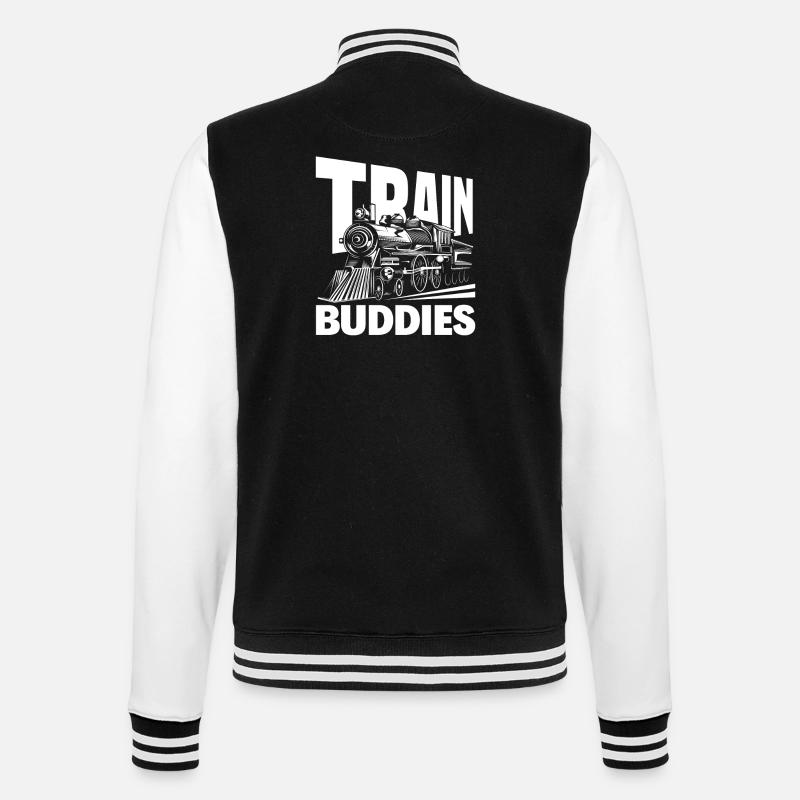 Train Buddies Railway Friends - College Sweat Jacket - black/white