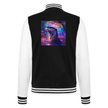 Otter - College-Sweatjacke - Schwarz/Weiß - Hinten - Marisol (170cm)