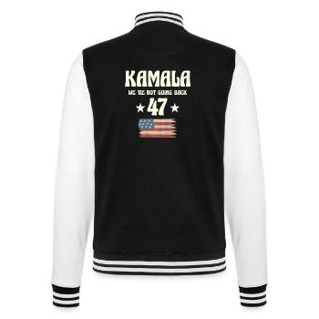 Nous ne reviendrons pas kamala Nous - Veste Teddy - noir/blanc - Dos - Marisol (170cm)