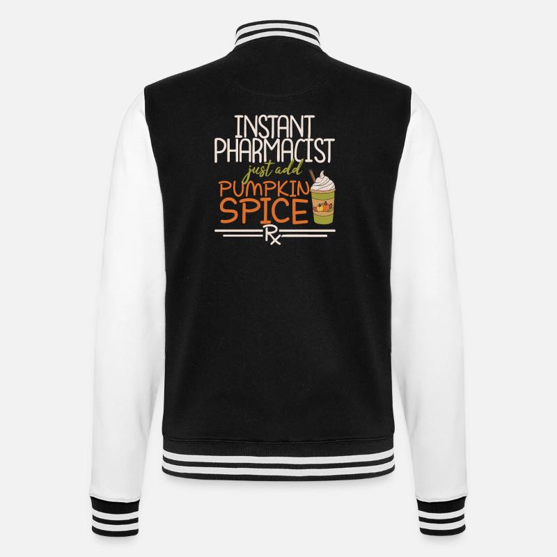 Apothecary Thanksgiving Pumpkin Spice - College Sweat Jacket - black/white