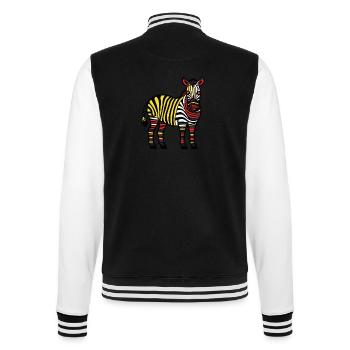 Zèbre Halloween Animal - Veste Teddy - noir/blanc - Dos - Marisol (170cm)
