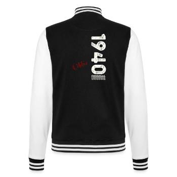 85. Geburtstag Legende Oktober 1940 Jahrgang 04 - College-Sweatjacke - Schwarz/Weiß - Hinten - Marisol (170cm)