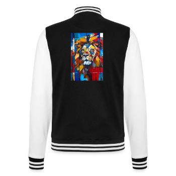 Löwe - College-Sweatjacke - Schwarz/Weiß - Hinten - Marisol (170cm)
