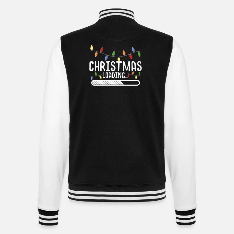 Christmas Is Loading - College Sweat Jacket - black/white