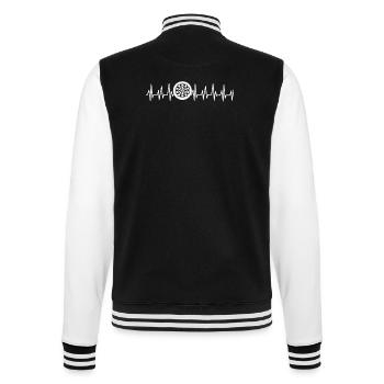 Dart Geschenk Dartboard Dartspieler Bullseye - College-Sweatjacke - Schwarz/Weiß - Hinten - Marisol (170cm)