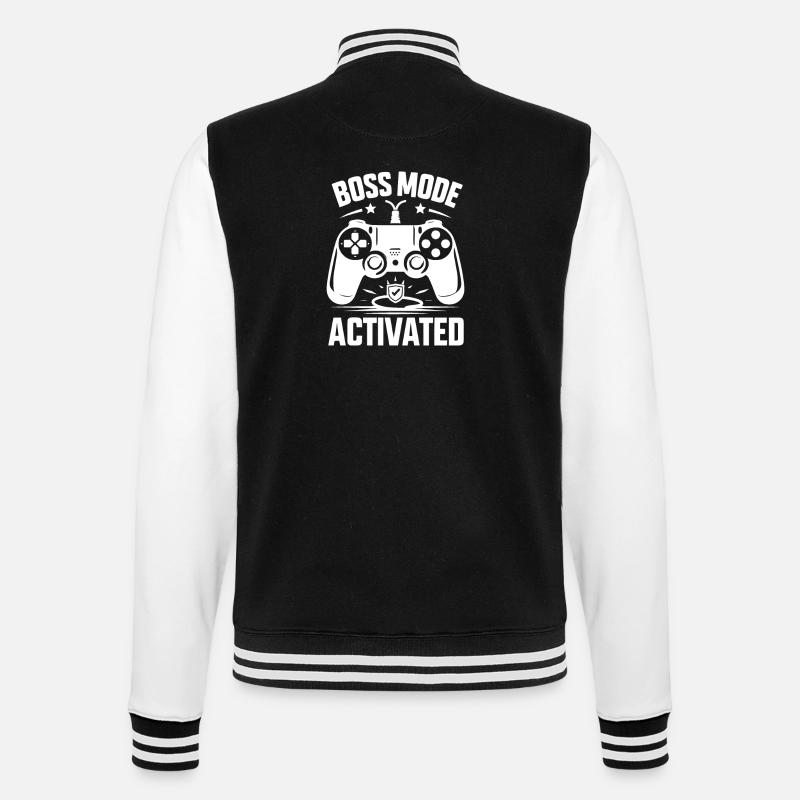 Mode Bos activé - Veste Teddy - noir/blanc