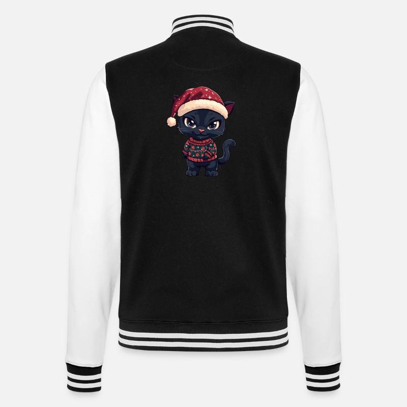Panther Christmas Comic - College Sweat Jacket - black/white