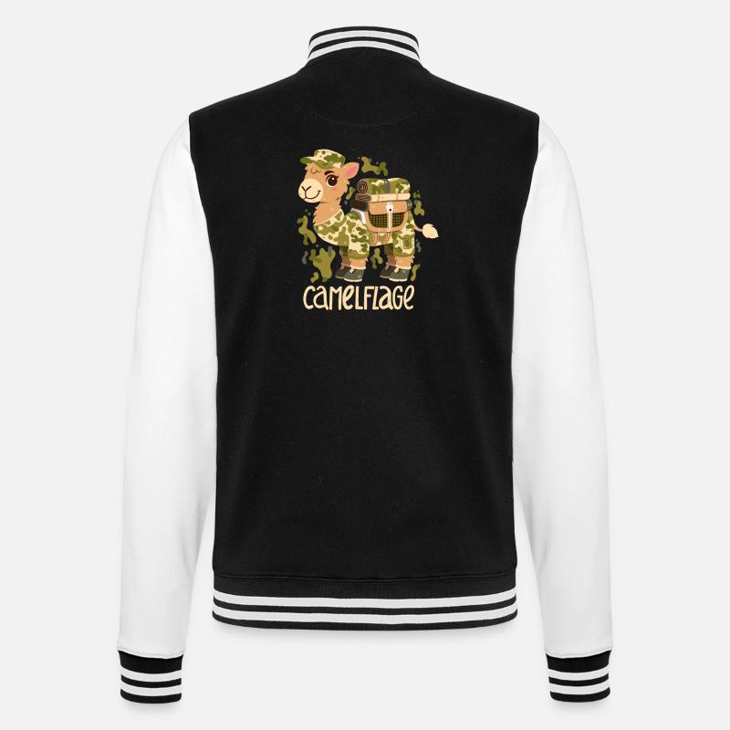 Camelflage - Veste Teddy - noir/blanc