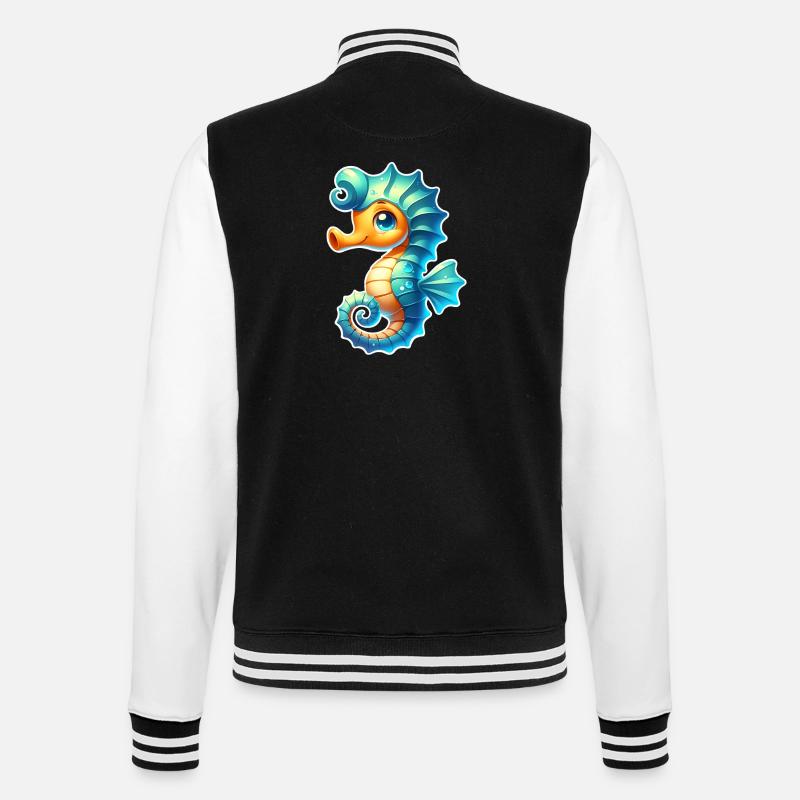 Hippocampe Hippocampe - Veste Teddy - noir/blanc