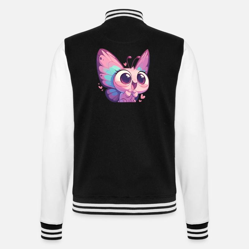 papillon papillons papillon papillon - Veste Teddy - noir/blanc