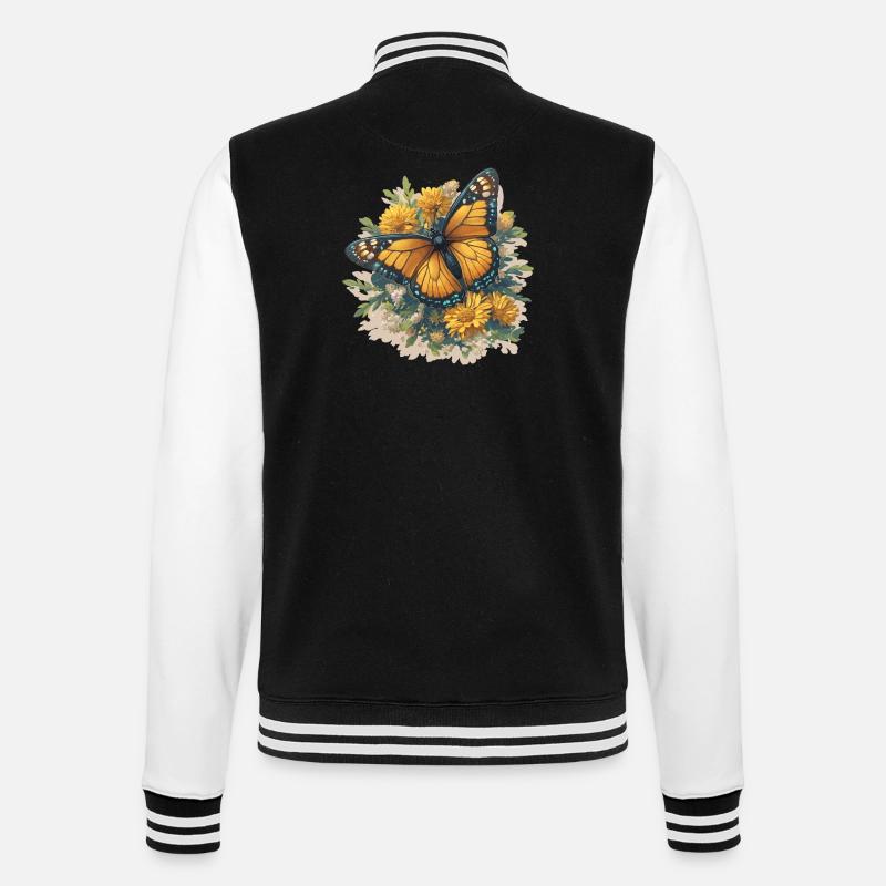 papillon papillons papillon papillon - Veste Teddy - noir/blanc