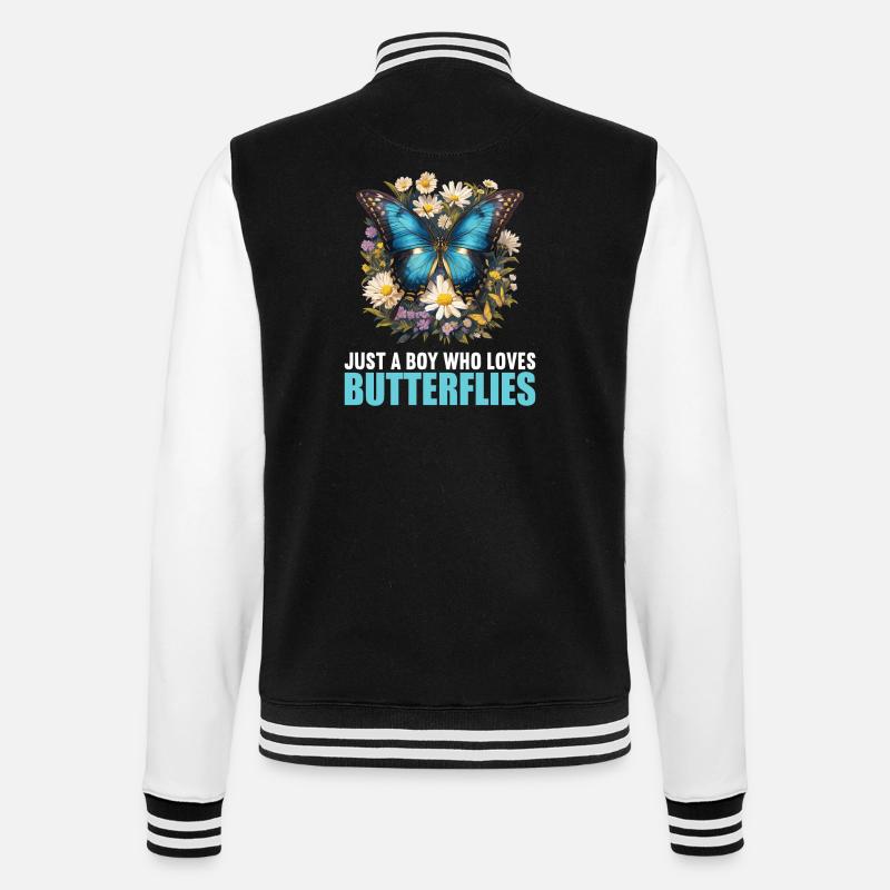 papillon papillons papillon papillon - Veste Teddy - noir/blanc