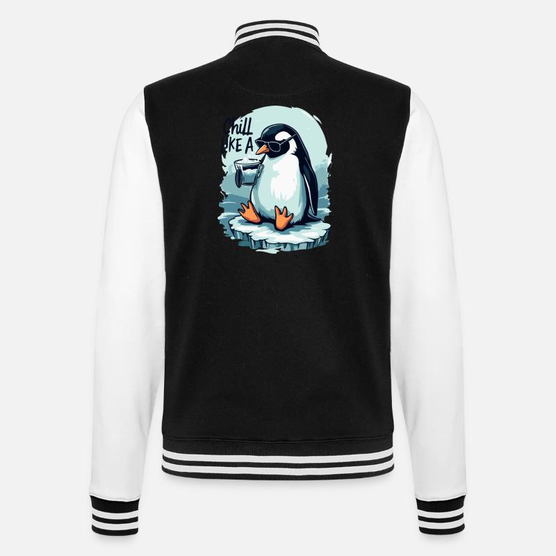 PINGOUIN - Veste Teddy - noir/blanc