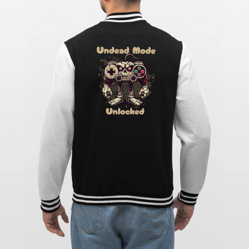 Zombie Gaming Controller Mode Unleashed College Sweat Jacket