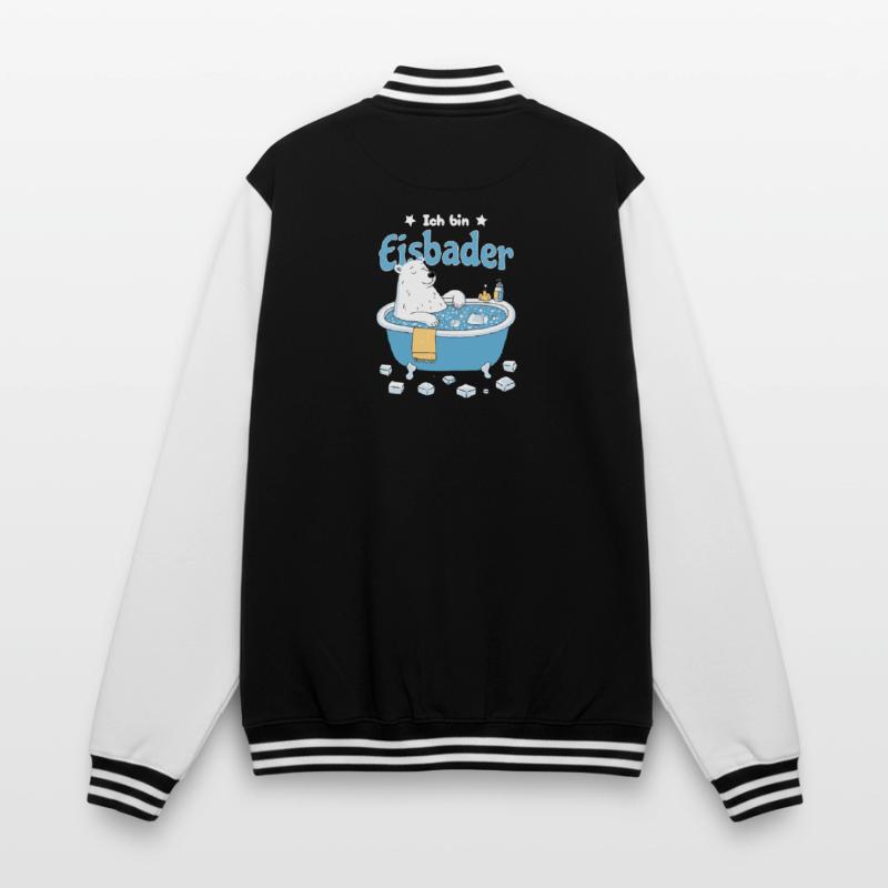 Der Eisbader – Kältetherapie Eisbär bei Eisbad College-Sweatjacke