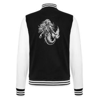 Meerjungfrau Zombie Skelett - College-Sweatjacke - Schwarz/Weiß - Hinten - Marisol (170cm)