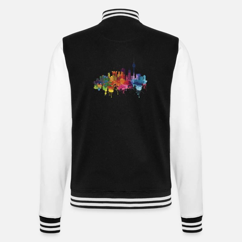 Katwijk - College Sweat Jacket - black/white