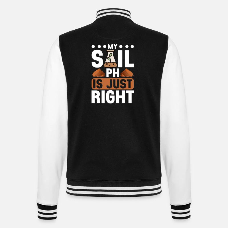 Bodenwissenschaftler Soil Science - College Sweat Jacket - black/white