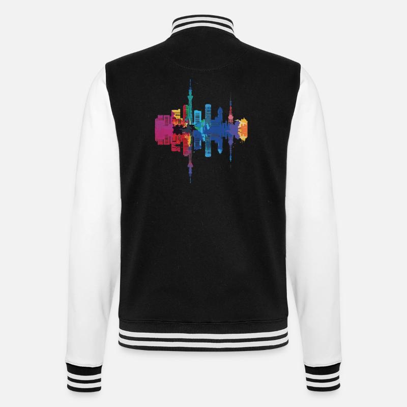 Utsunomiya - College Sweat Jacket - black/white