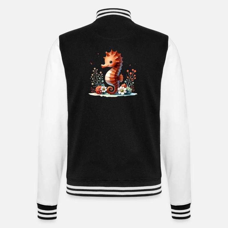 Hippocampe Hippocampe - Veste Teddy - noir/blanc