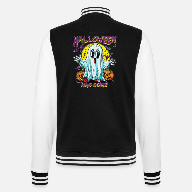 HALLOWEEN HAS COME - College-Sweatjacke - Schwarz/Weiß