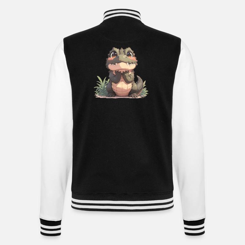 Crocodiles Crocodile - Veste Teddy - noir/blanc