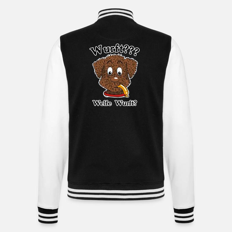 Pino Wurst1 3 - College Sweat Jacket - black/white