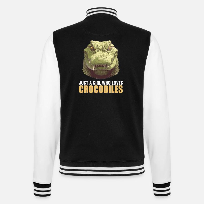 Crocodiles Crocodile - College Sweat Jacket - black/white