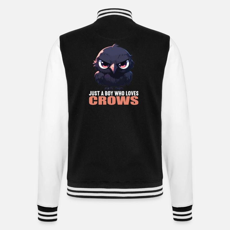 Krähen Krähe - College-Sweatjacke - Schwarz/Weiß