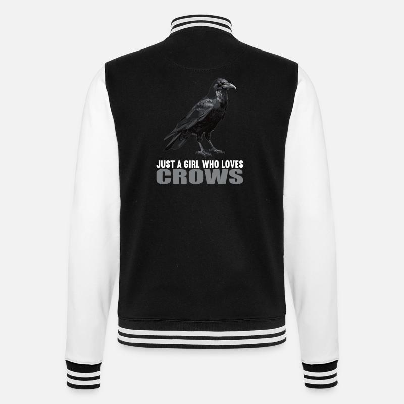 Krähen Krähe - College-Sweatjacke - Schwarz/Weiß
