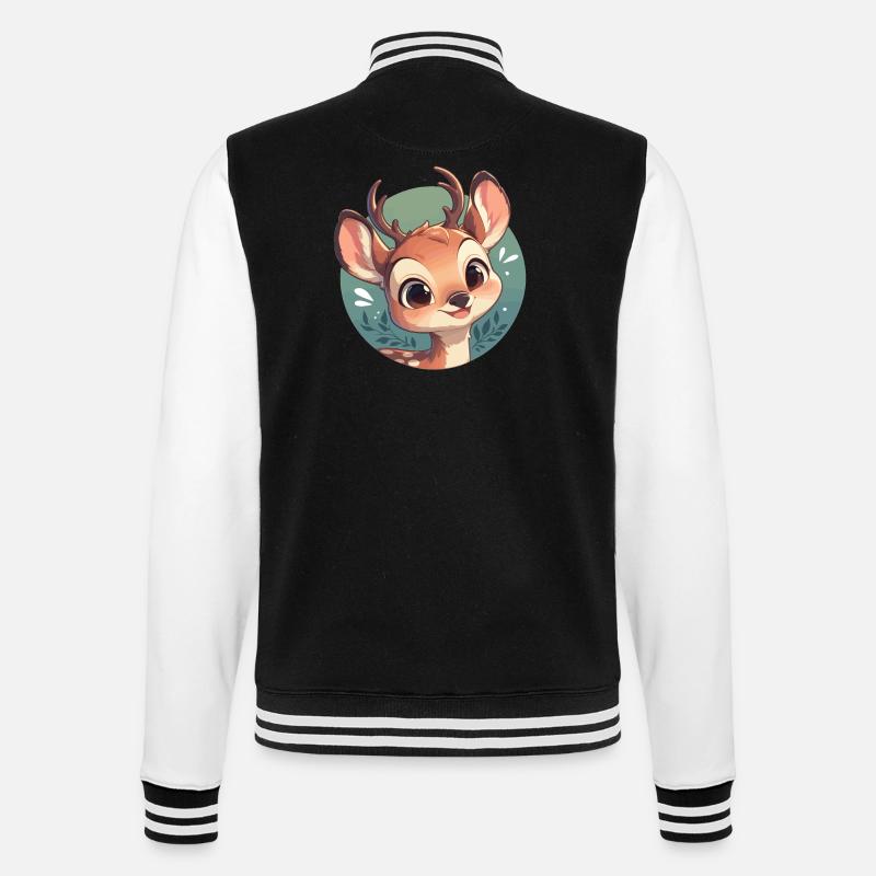 Cerf Cerf - Veste Teddy - noir/blanc