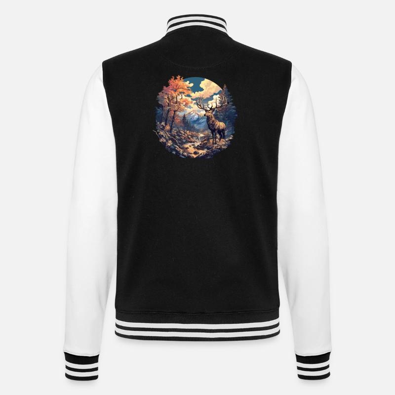 Cerf Cerf - Veste Teddy - noir/blanc