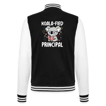 Koala-fied Principal - College-Sweatjacke - Schwarz/Weiß - Hinten - Marisol (170cm)