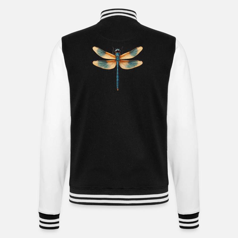 Libellen Libelle - College-Sweatjacke - Schwarz/Weiß