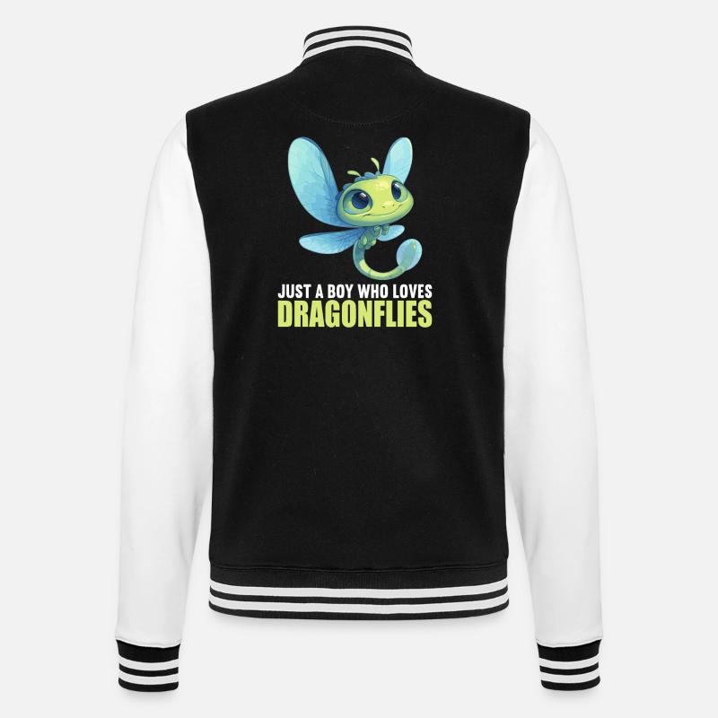 Libellen Libelle - College-Sweatjacke - Schwarz/Weiß