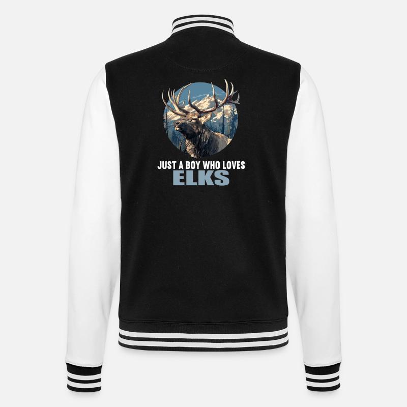 Moose Moose - College Sweat Jacket - black/white