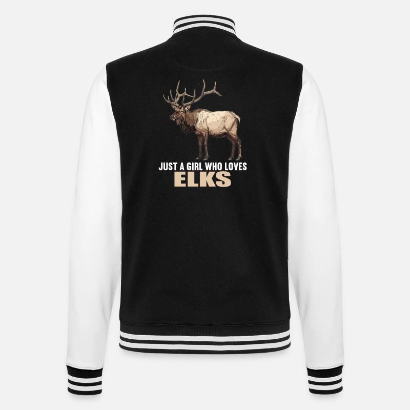 Moose Moose - College Sweat Jacket - black/white