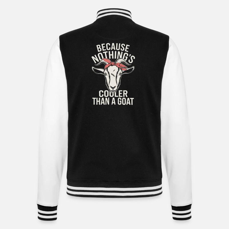 Goat - College Sweat Jacket - black/white