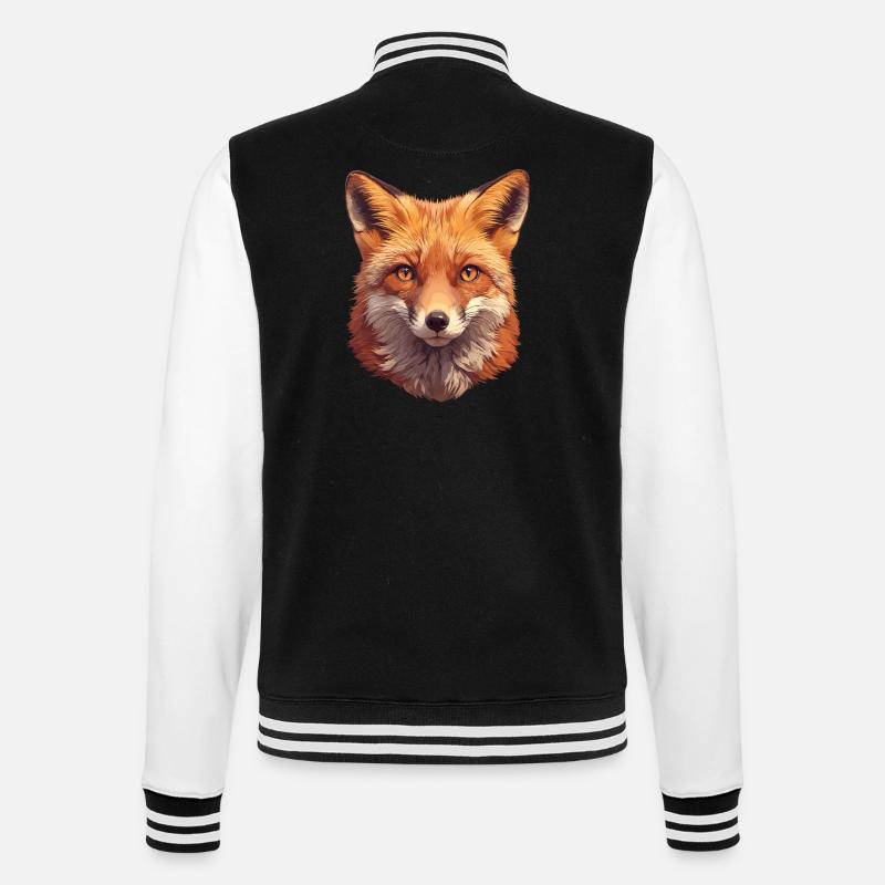 Foxes Fox - College Sweat Jacket - black/white