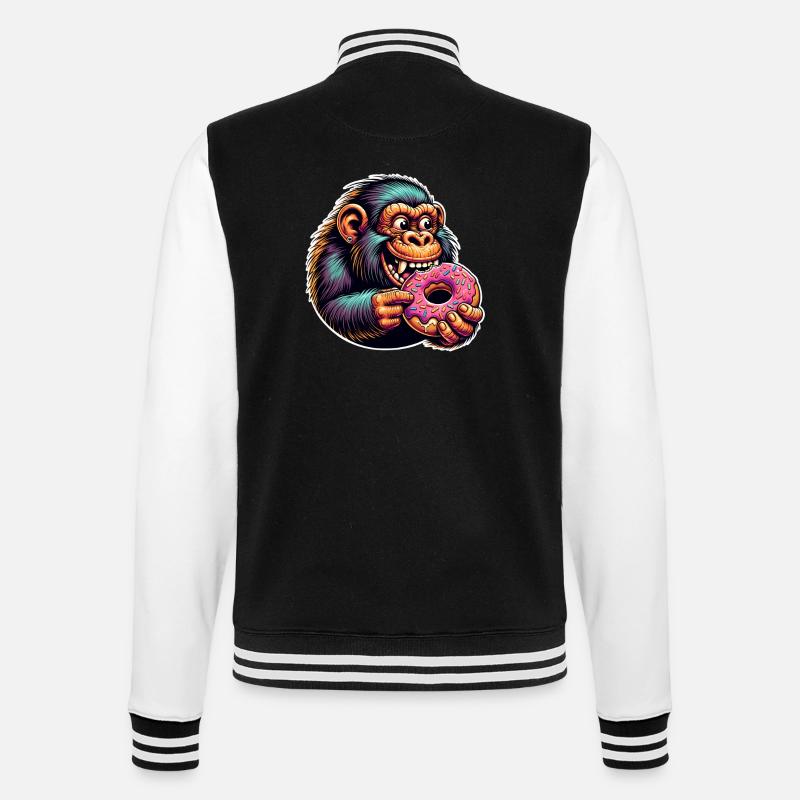 Donut de Néandertal - Veste Teddy - noir/blanc