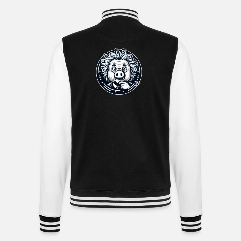 Albert Schweinstein le génie - Veste Teddy - noir/blanc