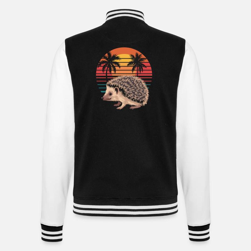 Hérisson - Veste Teddy - noir/blanc