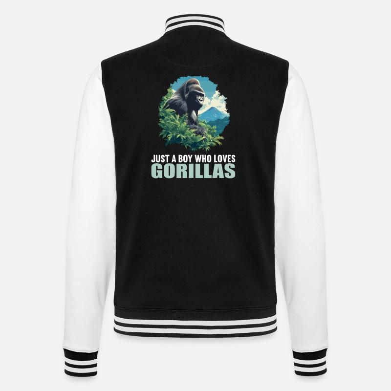 Gorilles Gorilles - Veste Teddy - noir/blanc