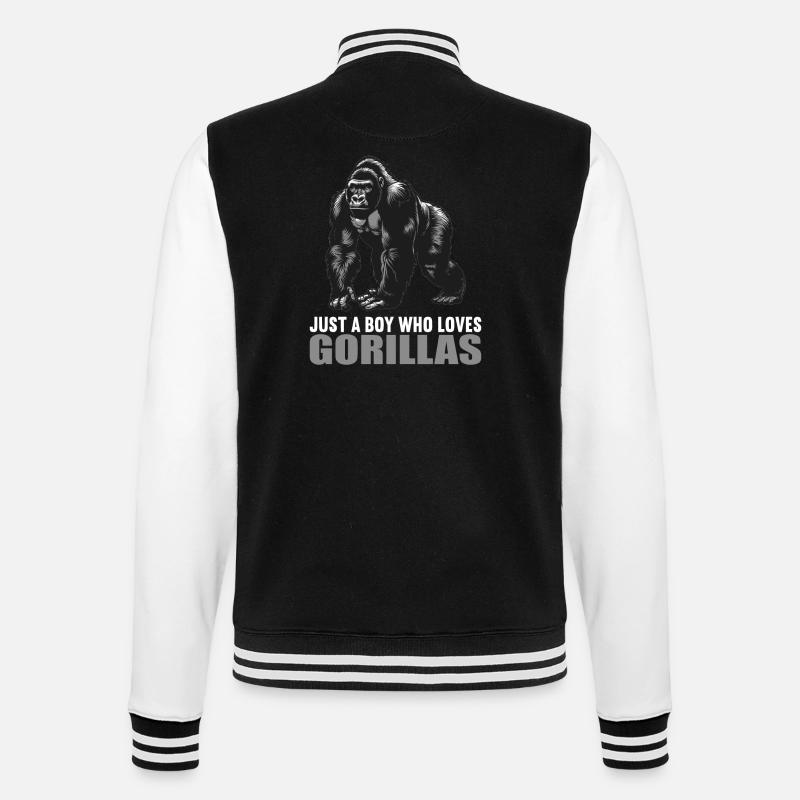 Gorilles Gorilles - Veste Teddy - noir/blanc