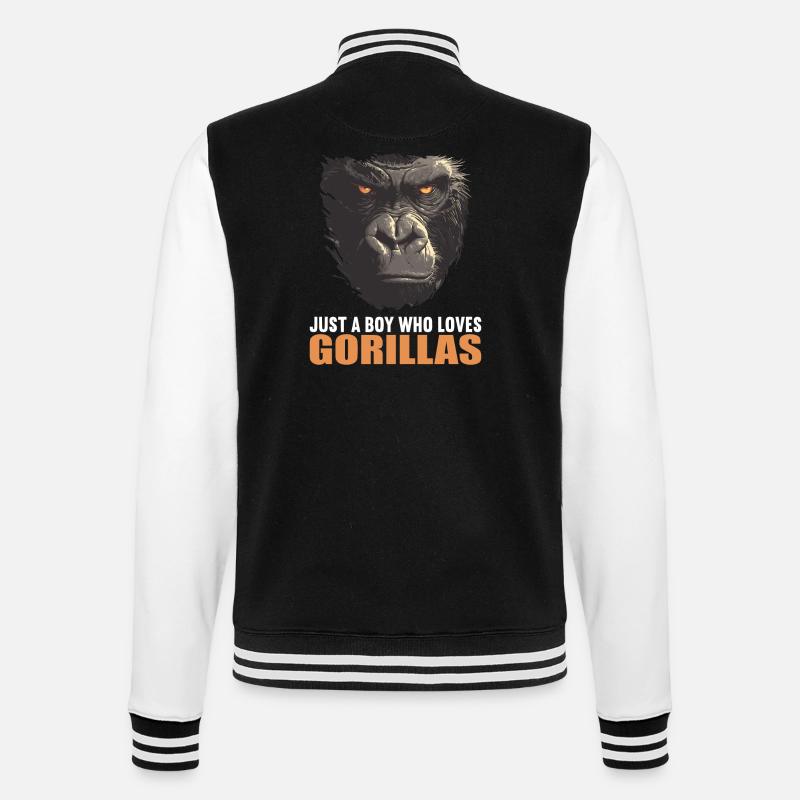 Gorilles Gorilles - Veste Teddy - noir/blanc