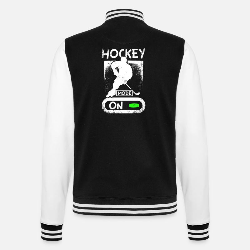 Mode roller hockey activé - Veste Teddy - noir/blanc