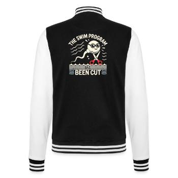 Das Schwimmprogramm wurde gekürzt - College-Sweatjacke - Schwarz/Weiß - Hinten - Marisol (170cm)